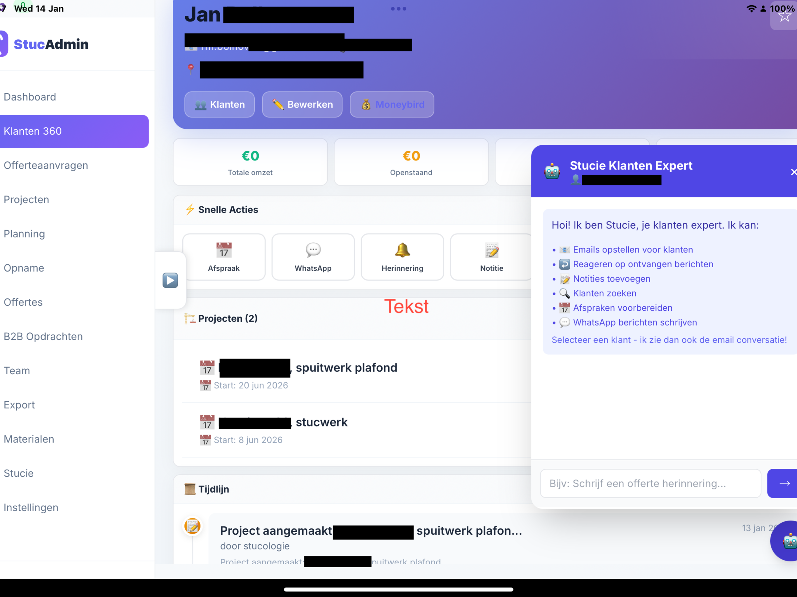 Klanten 360 met Stucie